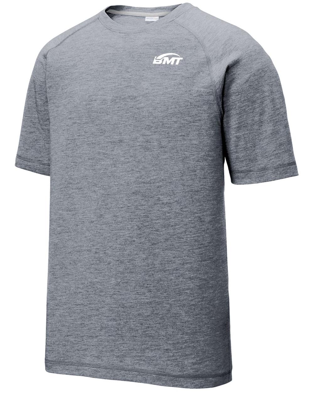 BMT Men's TriBlend Wicking Tennis T-Shirt, color: True Navy Heather