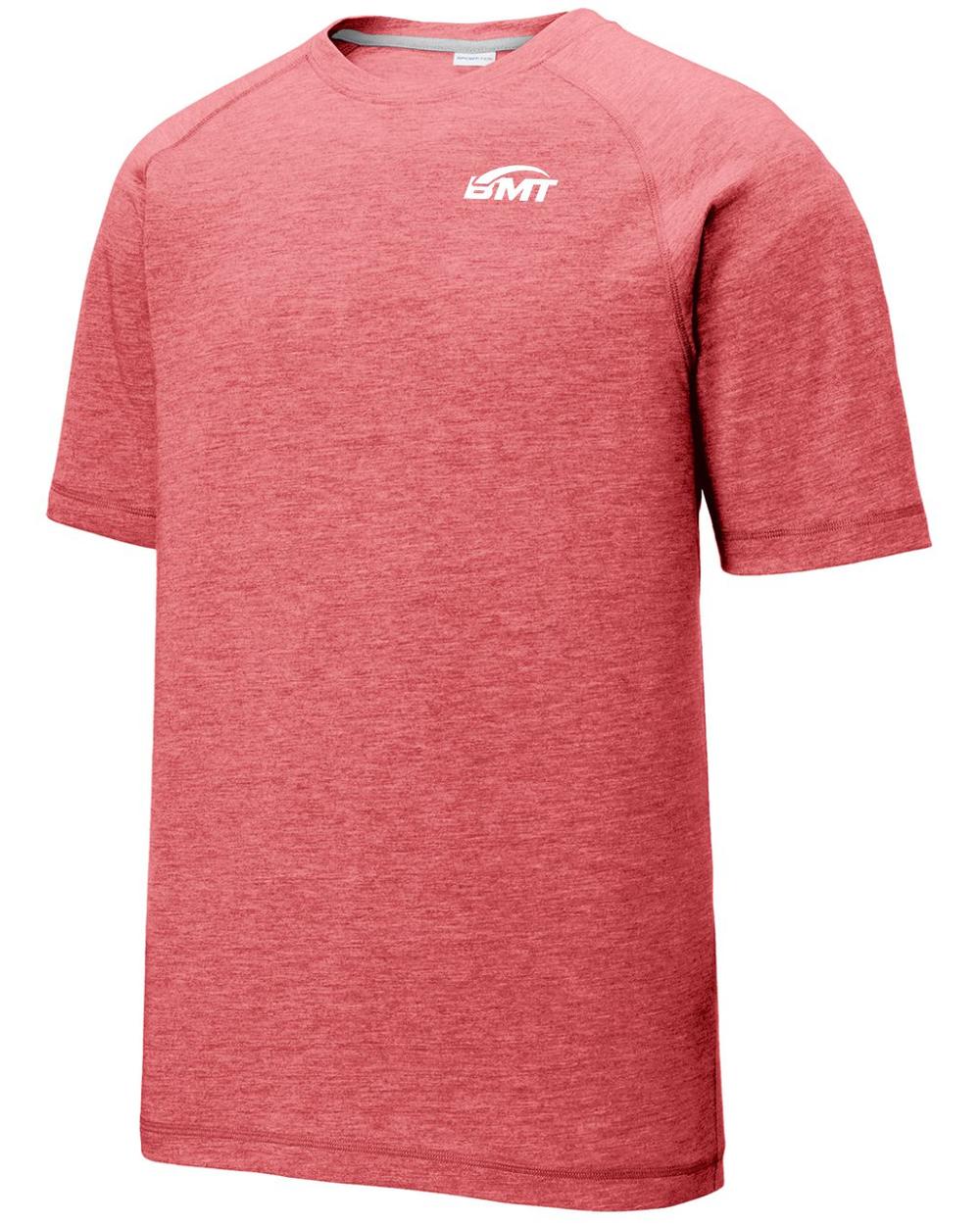 BMT Men's TriBlend Wicking Tennis T-Shirt, color: True Red Heather
