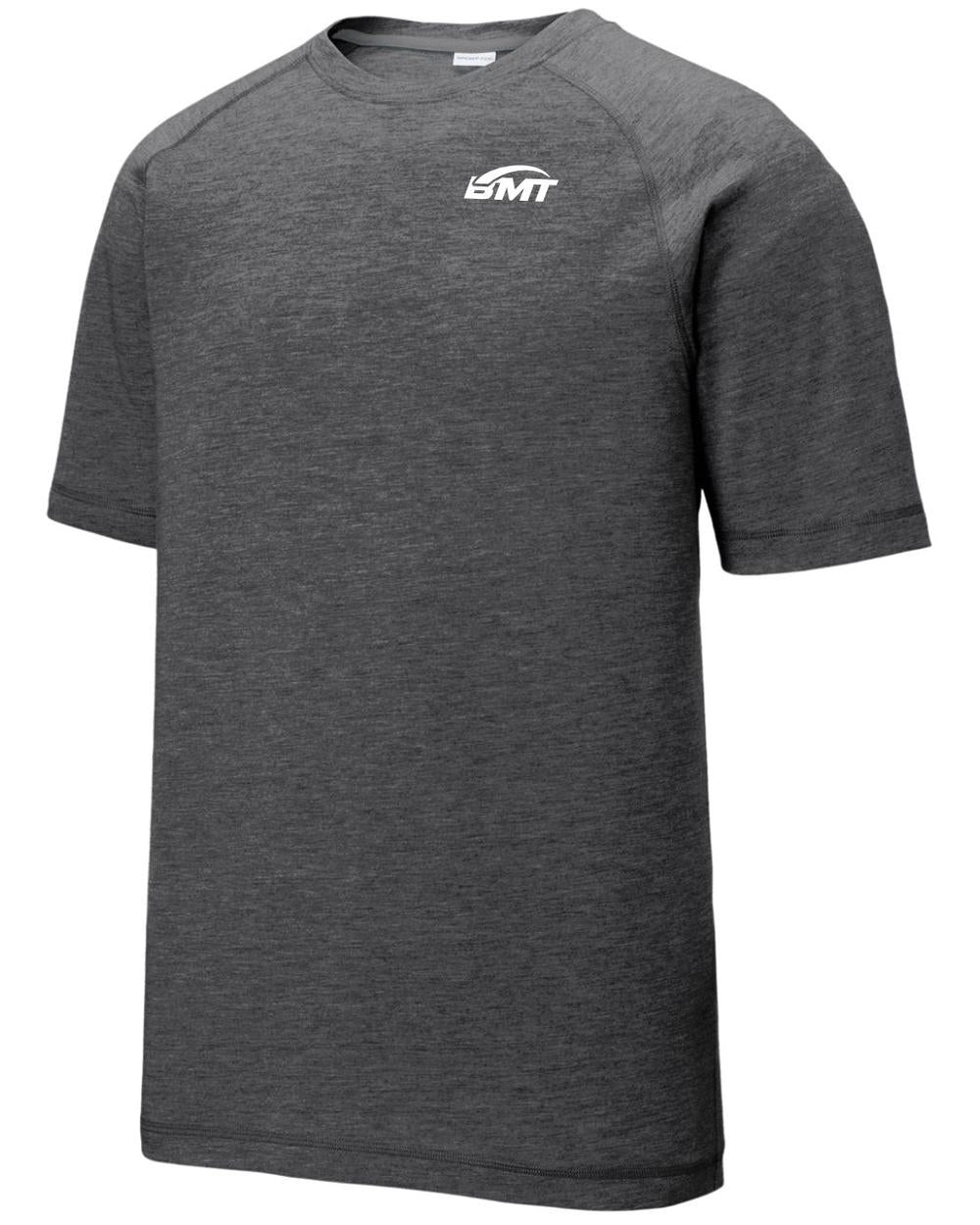 BMT Men's TriBlend Wicking Tennis T-Shirt, color: Dark Grey Heather
