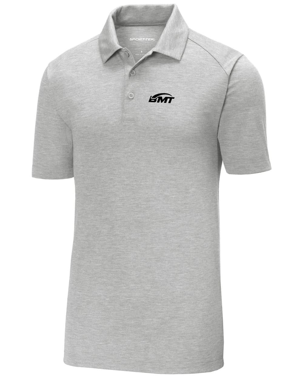 BMT Men's PosiCharge TriBlend Tennis Golf Shirt, color: Light Grey Heather
