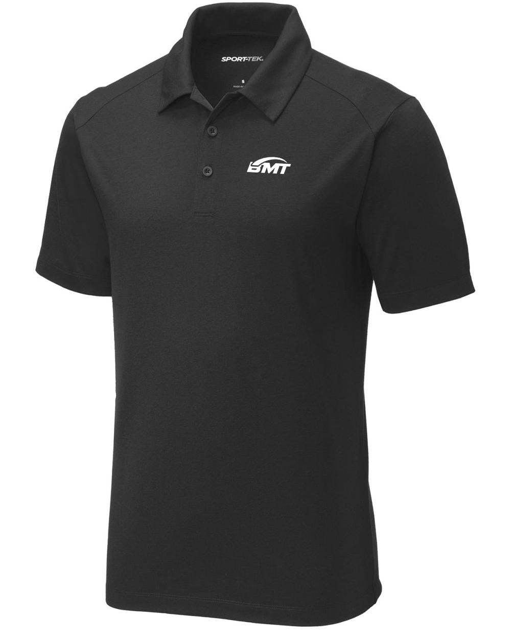BMT Men's PosiCharge TriBlend Tennis Golf Shirt, color: Black Triad Solid