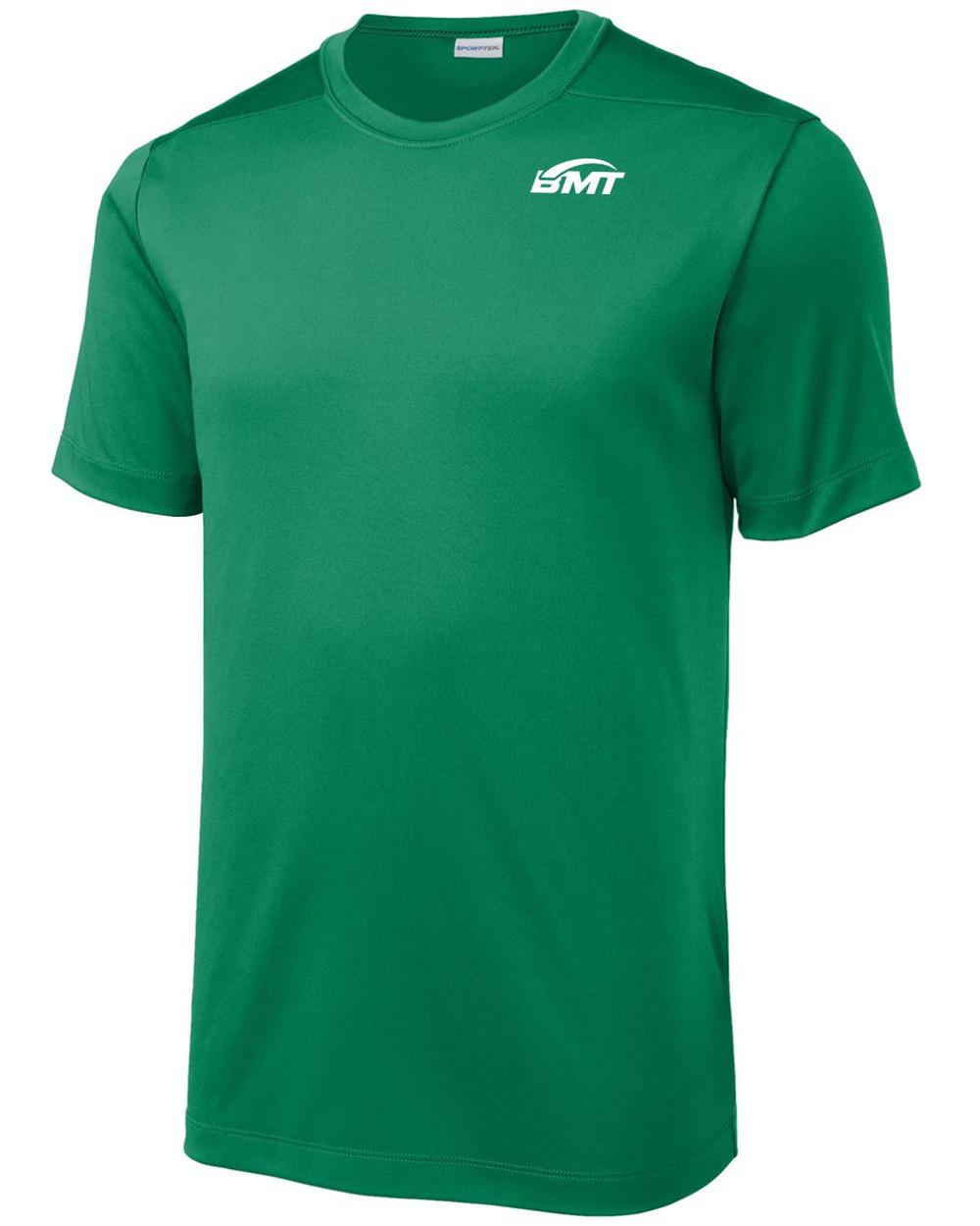 BMT Men's Posi-UV Pro Court-Tennis T-Shirt, color: Kelly Green