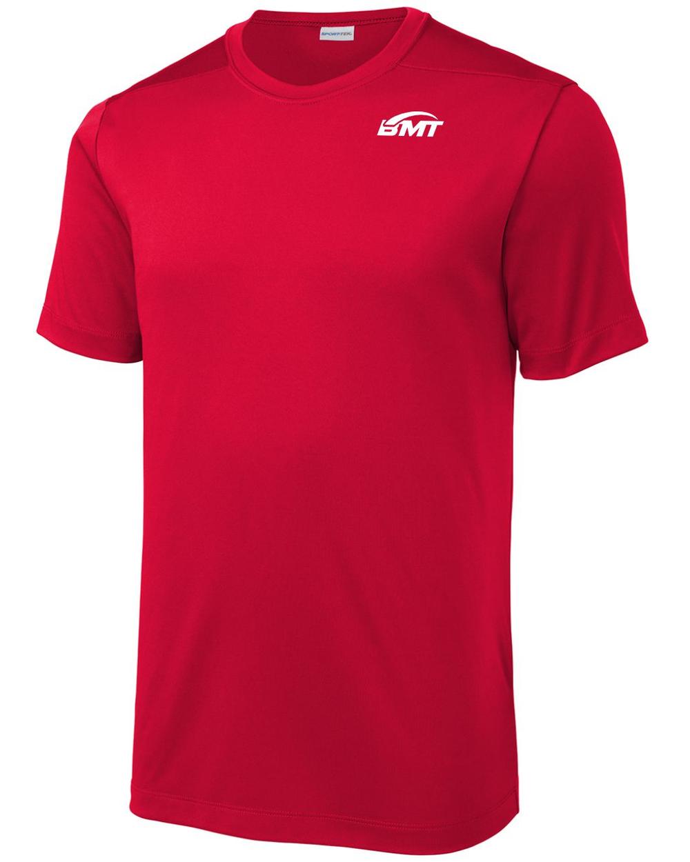 BMT Men's Posi-UV Pro Court-Tennis T-Shirt, color: True Red