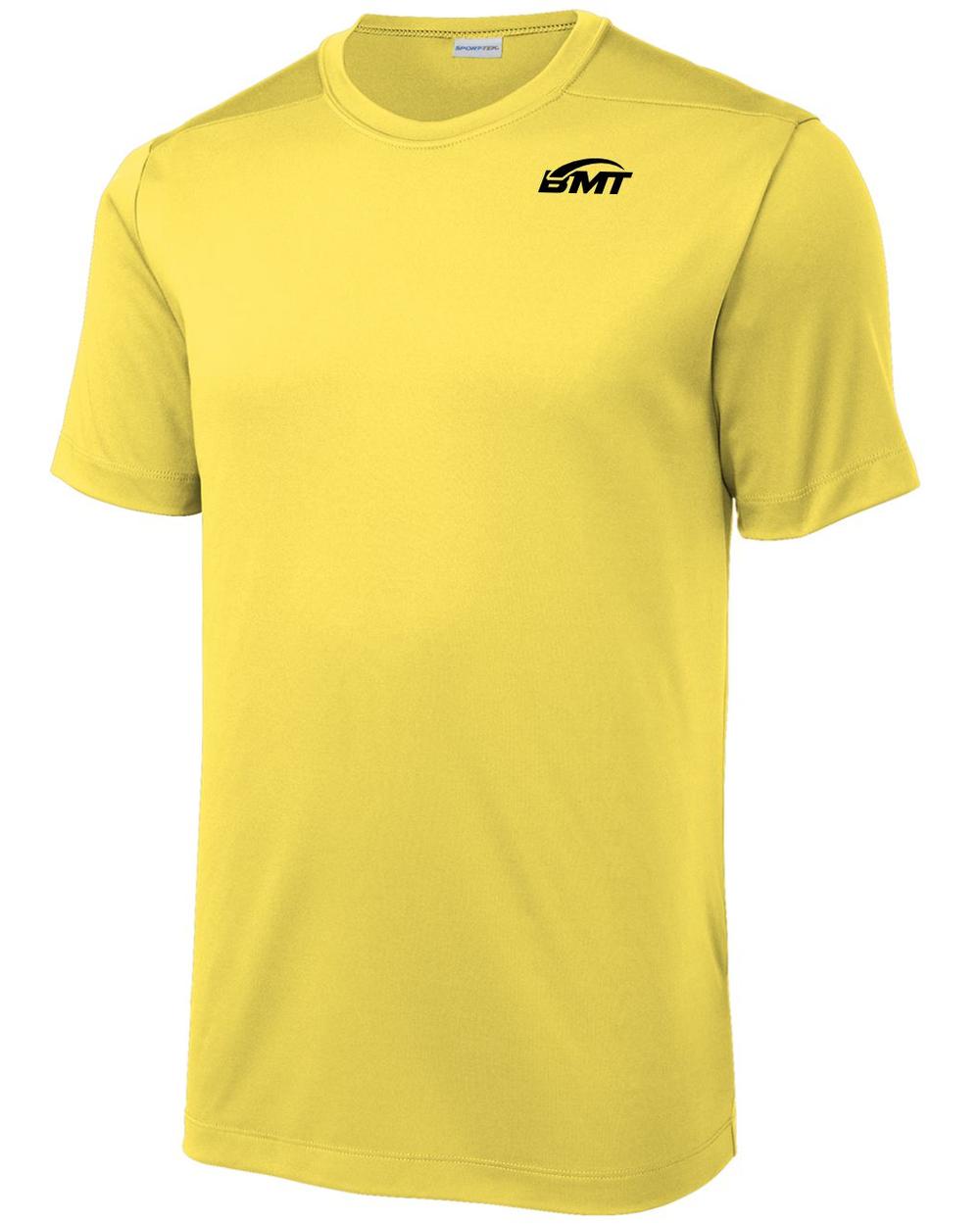BMT Men's Posi-UV Pro Court-Tennis T-Shirt, color: Yellow