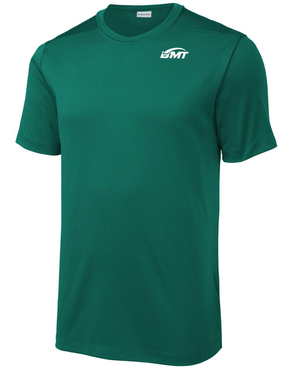 BMT Men's Posi-UV Pro Court-Tennis T-Shirt, color: Marine Green