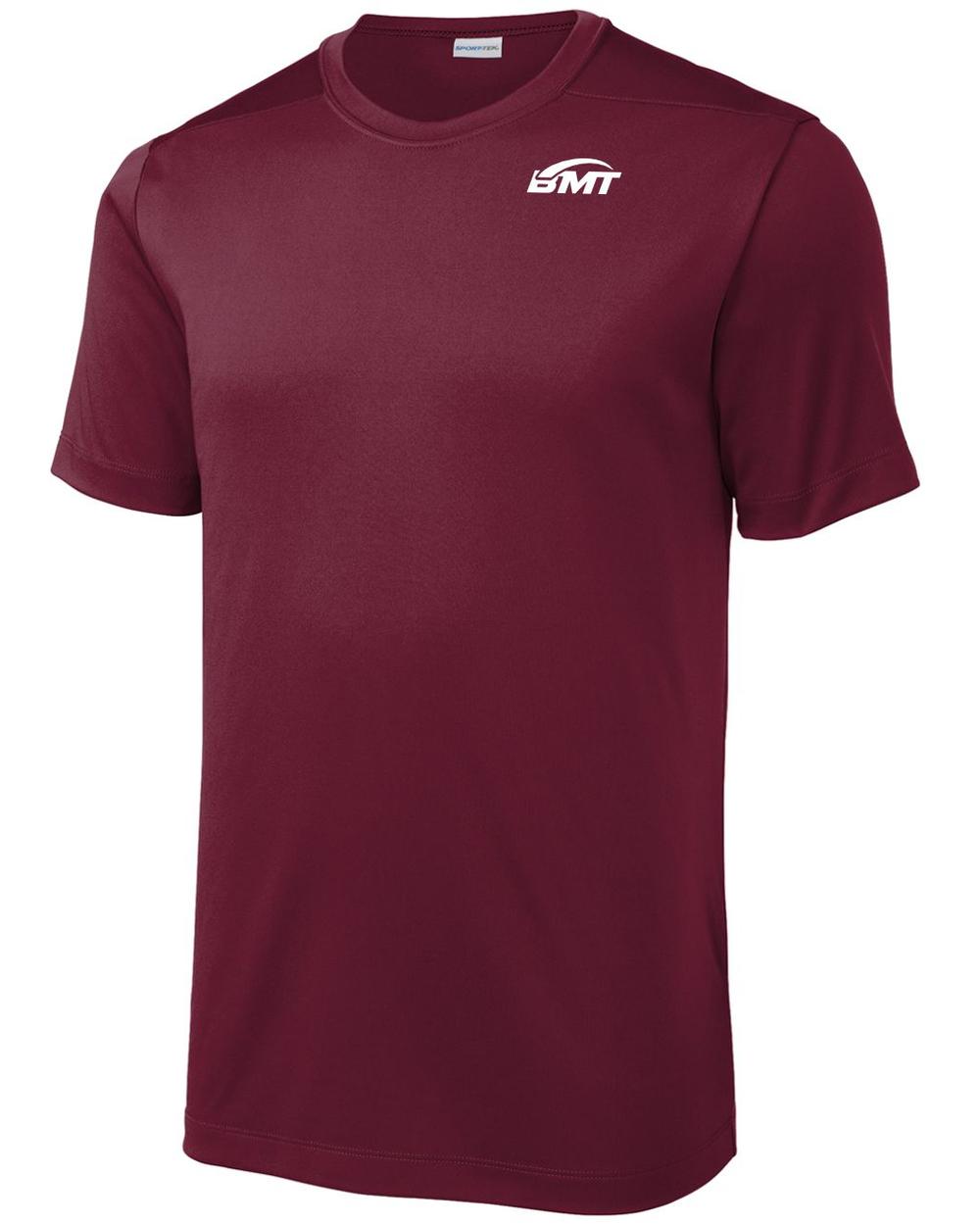 BMT Men's Posi-UV Pro Court-Tennis T-Shirt, color: Cardinal