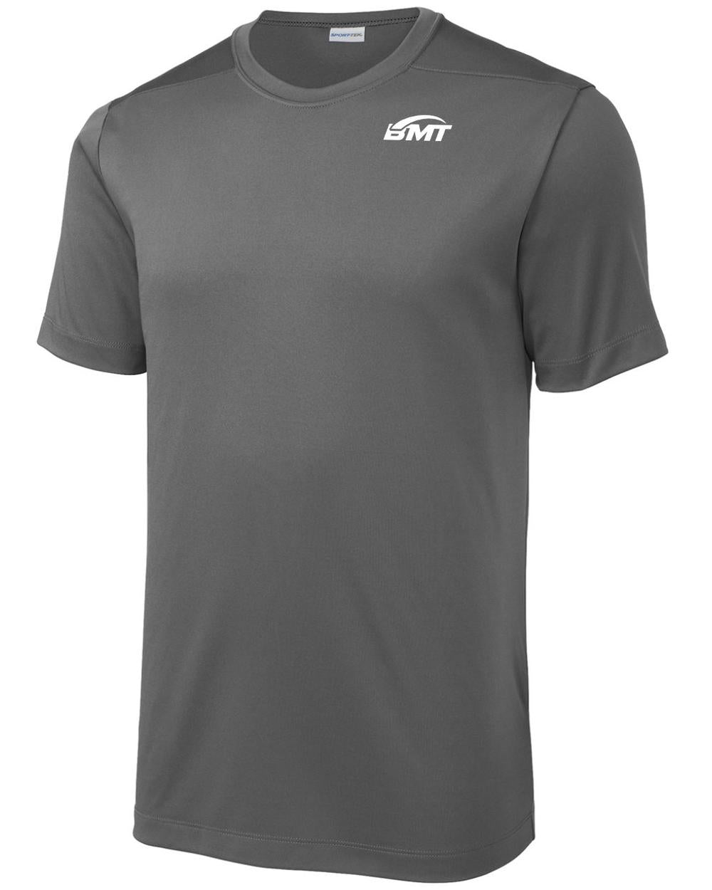 BMT Men's Posi-UV Pro Court-Tennis T-Shirt, color: Dark Smoke Grey