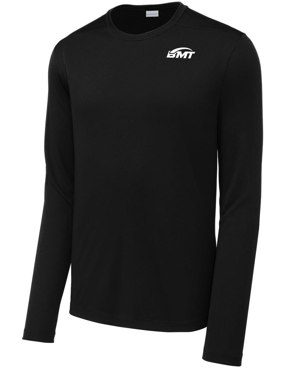BMT Men's Posi-UV Pro L/S Court-Tennis T-Shirt, color: Black
