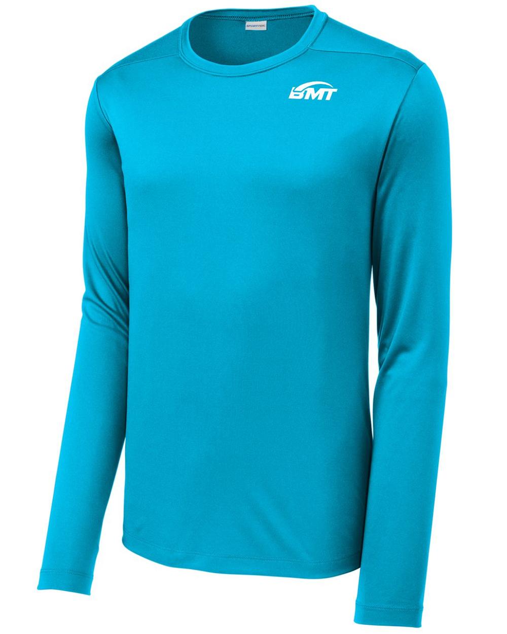 BMT Men's Posi-UV Pro L/S Court-Tennis T-Shirt, color: Sapphire
