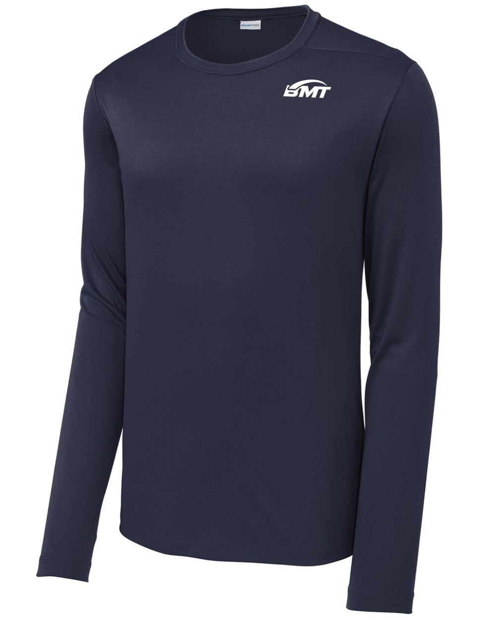 BMT Men's Posi-UV Pro L/S Court-Tennis T-Shirt, color: True Navy