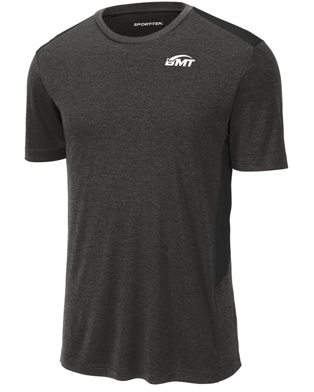 BMT Men's Endeavor Tennis T-Shirt, color: Black Heather/Black