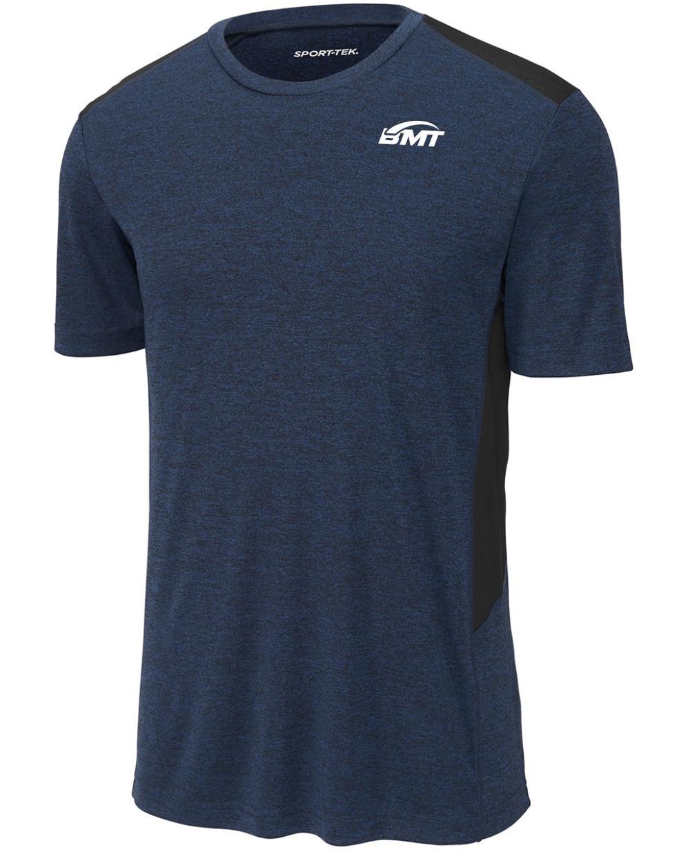 BMT Men's Endeavor Tennis T-Shirt, color: Dark Royal Heather/Black