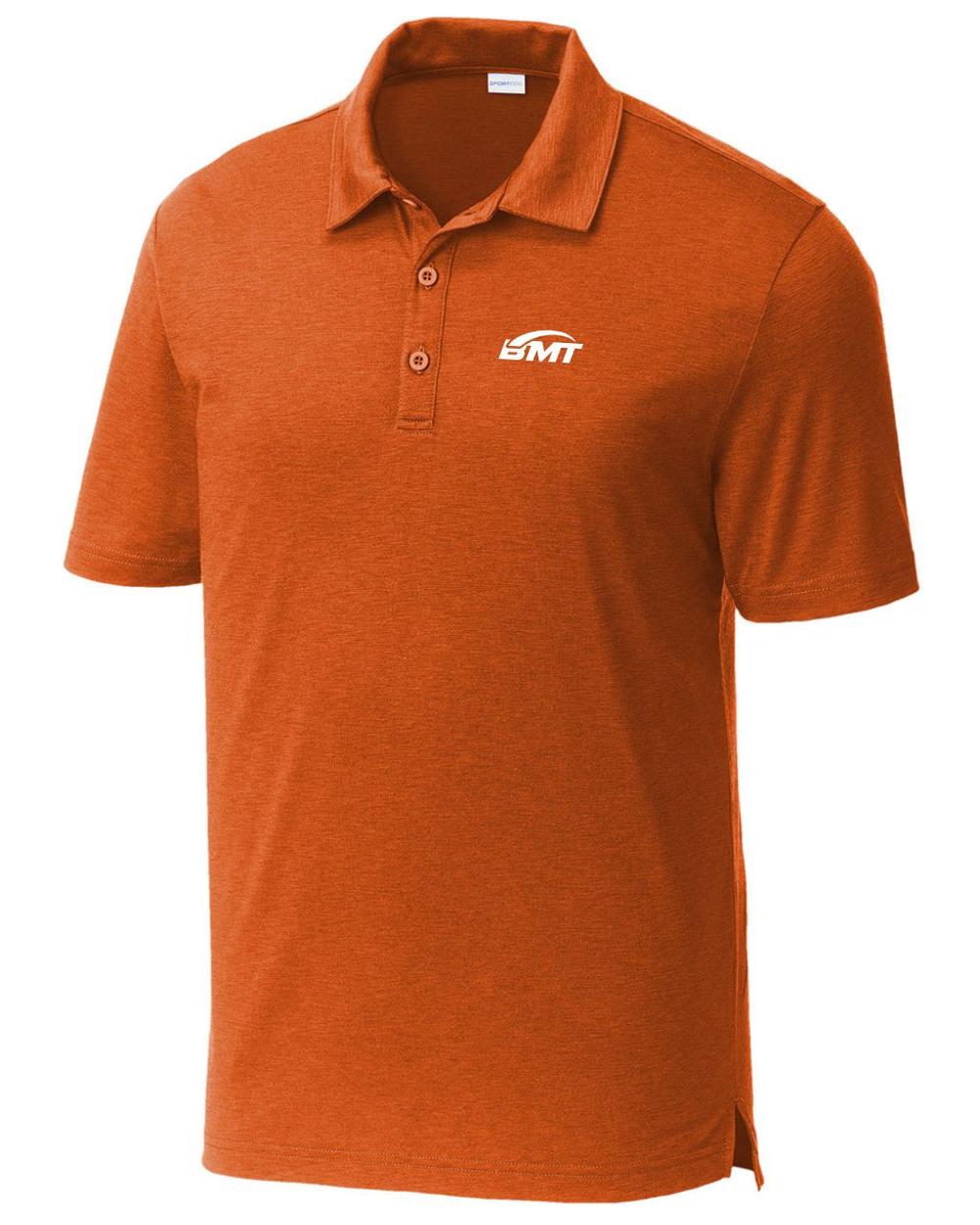 BMT Men's PosiCharge Strive CourtTennis Golf Shirt, color: Texas Orange