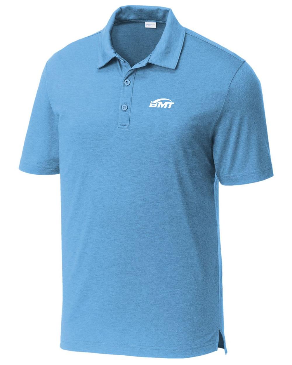 BMT Men's PosiCharge Strive CourtTennis Golf Shirt, color: Carolina Blue
