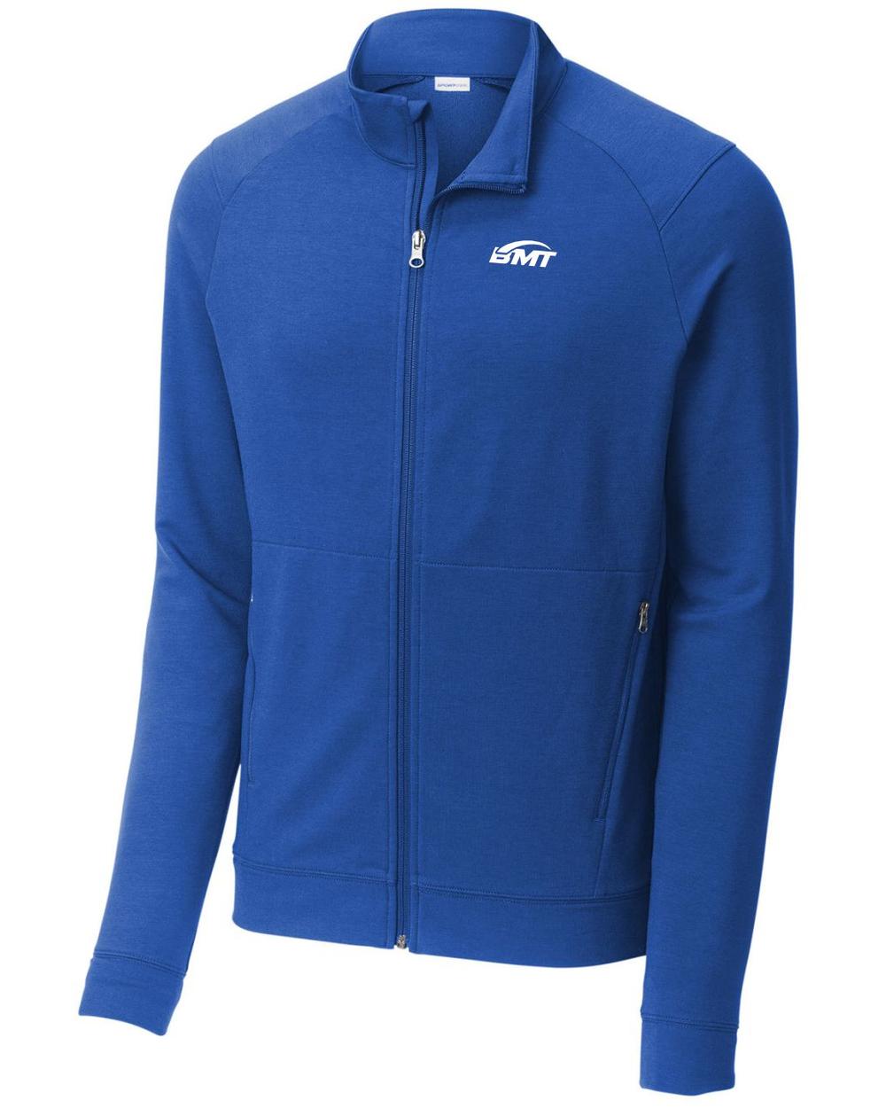 BMT Men's Sport-Wick FlexFleece Tennis Jacket, color: True Royal