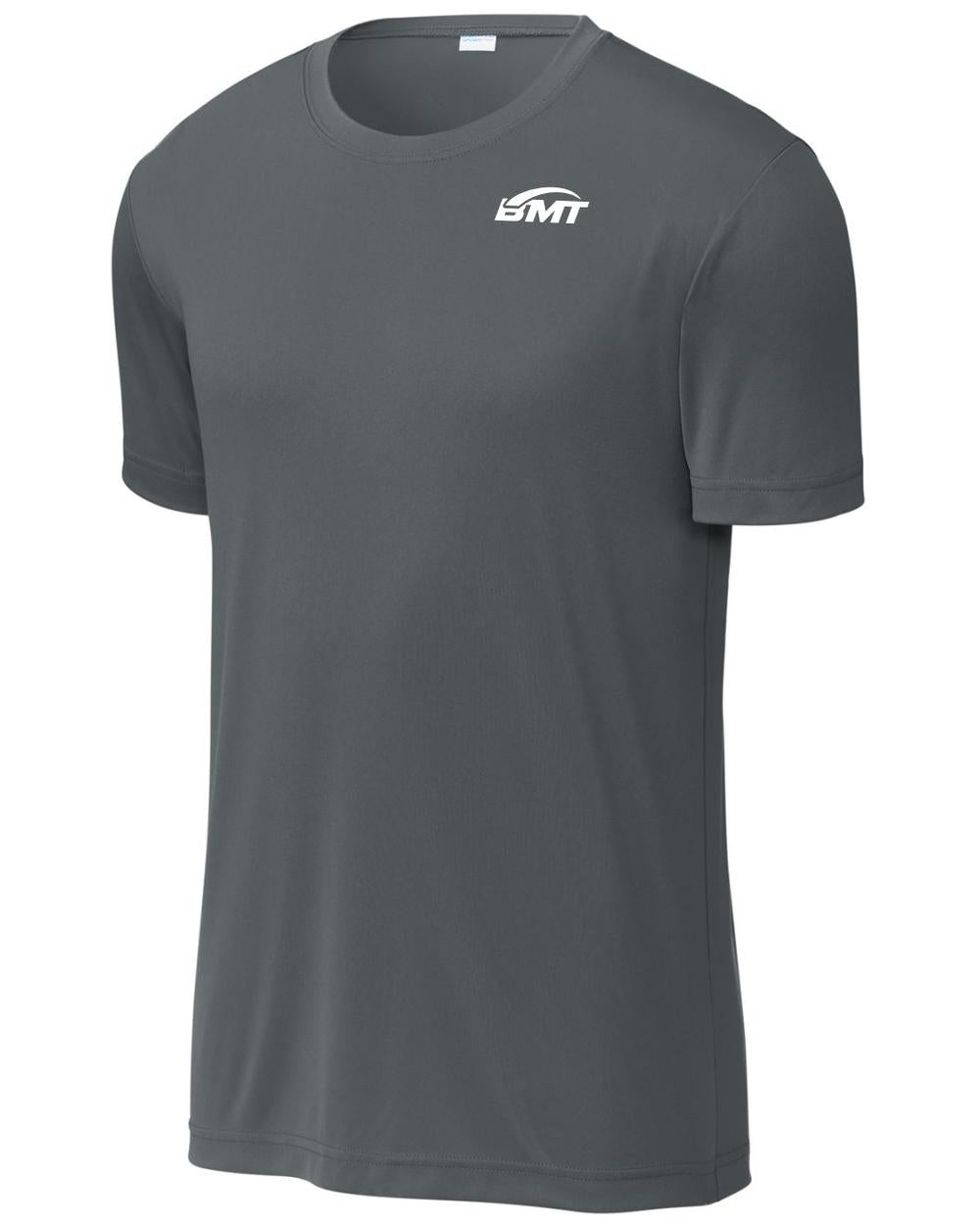 BMT Men's PosiCharge Re-Compete Court-Tennis T-Shirt, color: Iron Grey