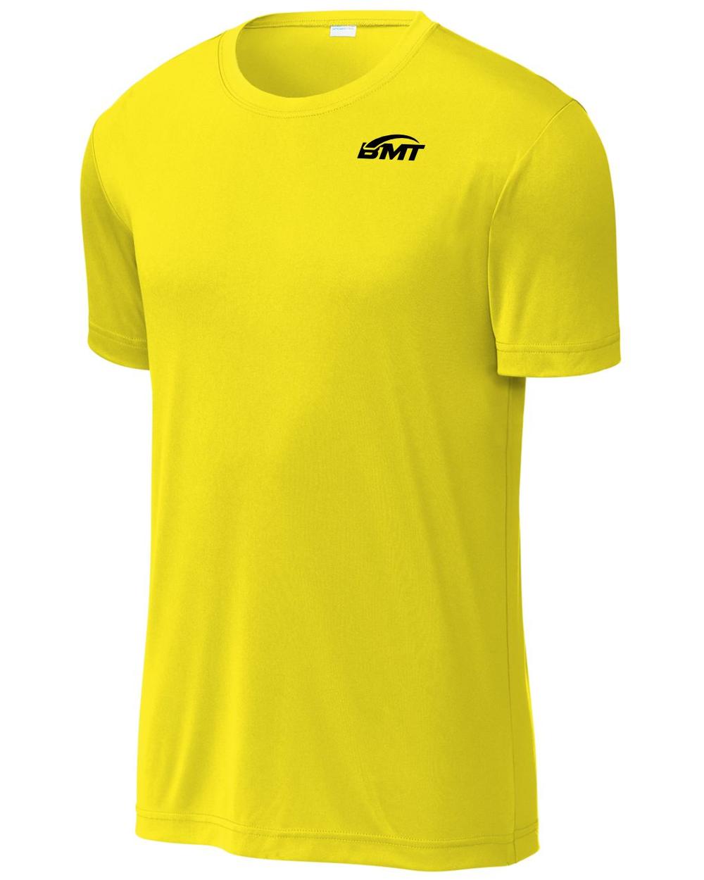 BMT Men's PosiCharge Re-Compete Court-Tennis T-Shirt, color: Neon Yellow