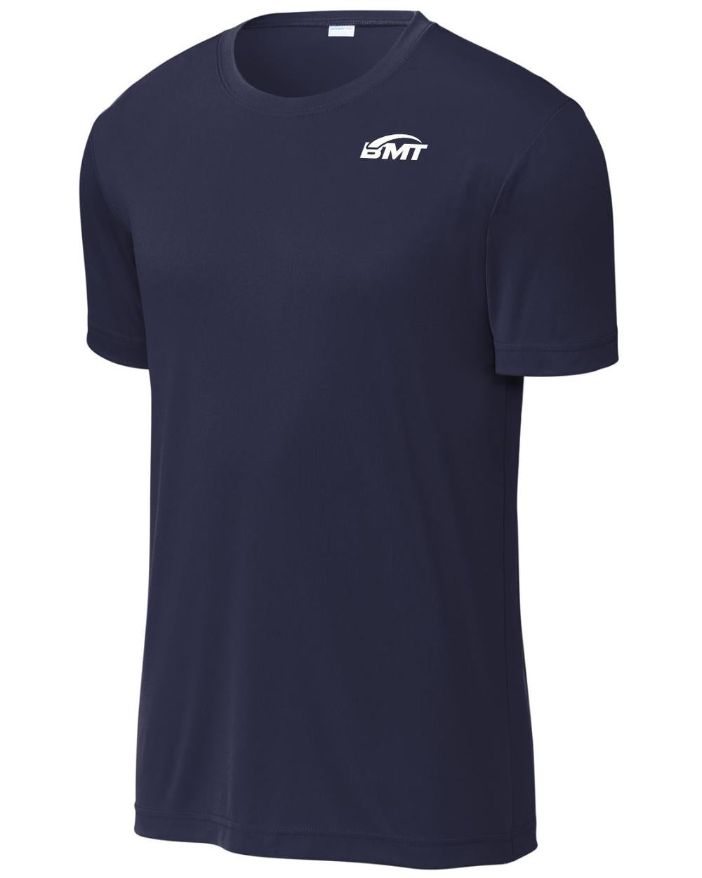 BMT Men's PosiCharge Re-Compete Court-Tennis T-Shirt, color: True Navy