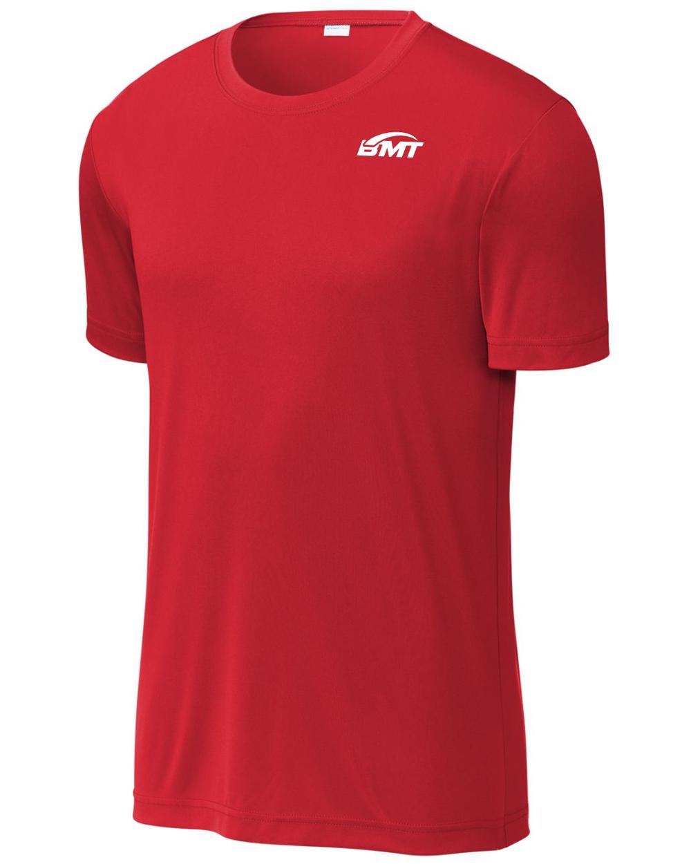 BMT Men's PosiCharge Re-Compete Court-Tennis T-Shirt, color: True Red