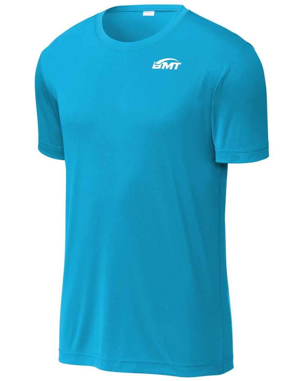 BMT Men's PosiCharge Re-Compete Court-Tennis T-Shirt, color: Atomic Blue