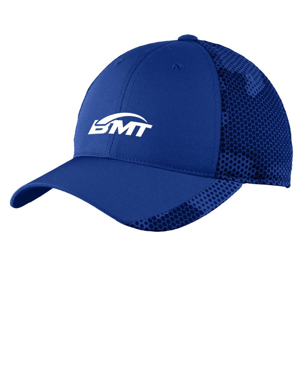 BMT Adult CamoHex Unisex Tennis Cap, color: True Royal