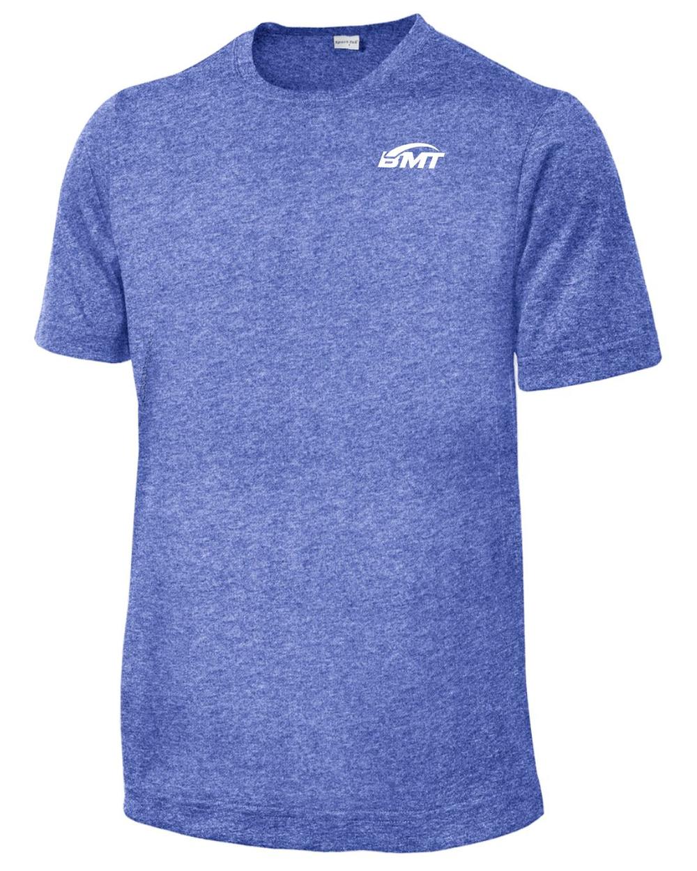 BMT Youth Heather Contender Court-Tennis T-Shirt, color: True Royal Heather