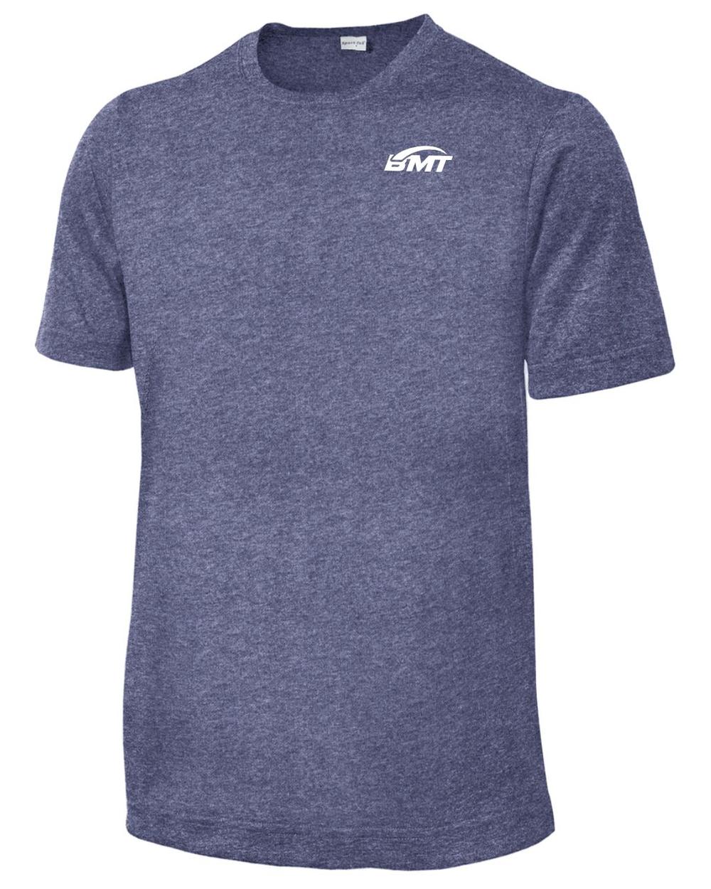 BMT Youth Heather Contender Court-Tennis T-Shirt, color: True Navy Heather