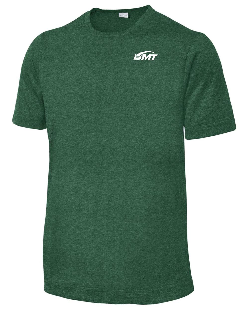 BMT Youth Heather Contender Court-Tennis T-Shirt, color: Forest Green Heather