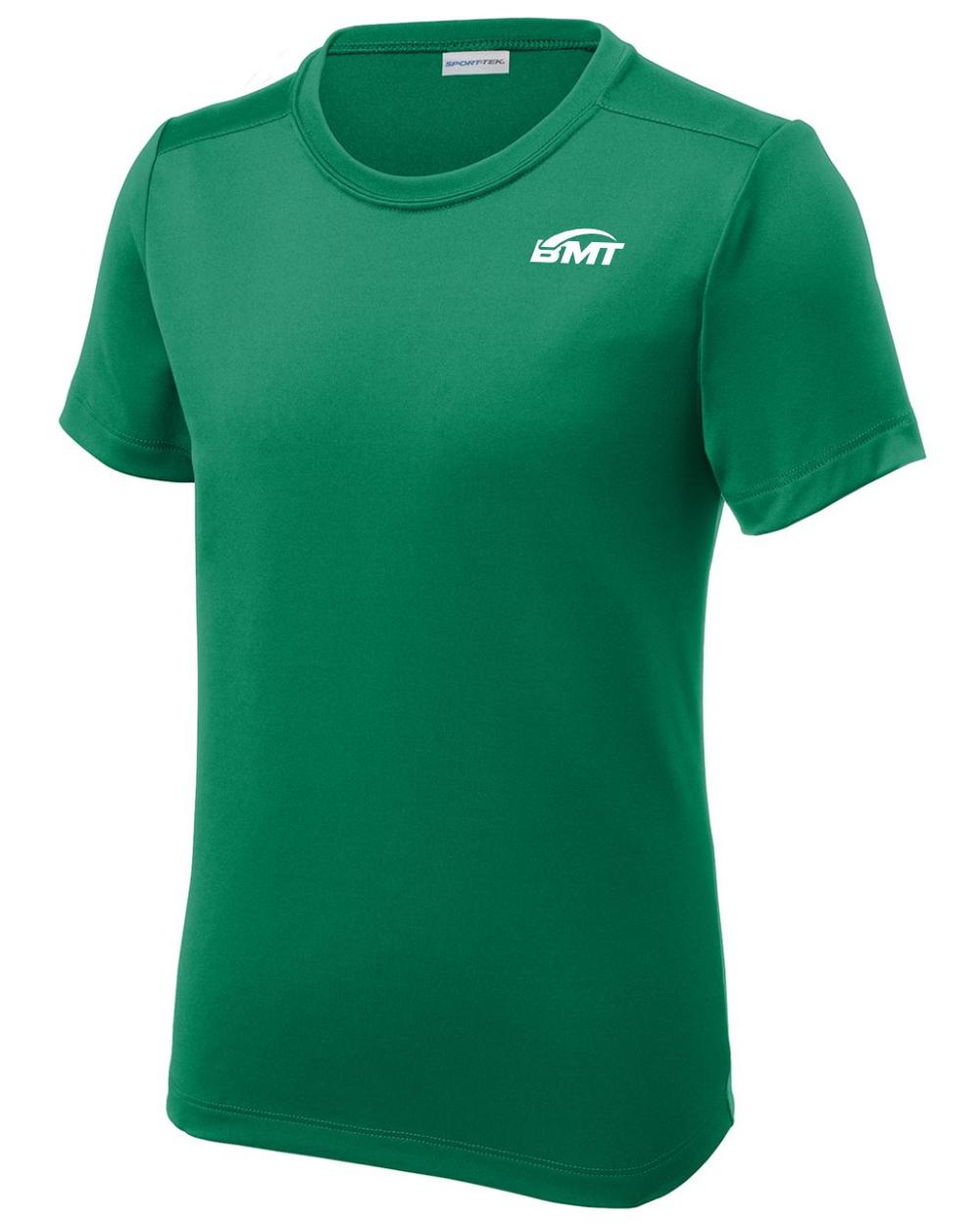 BMT Youth Posi-UV Pro Court-Tennis T-Shirt, color: Kelly Green