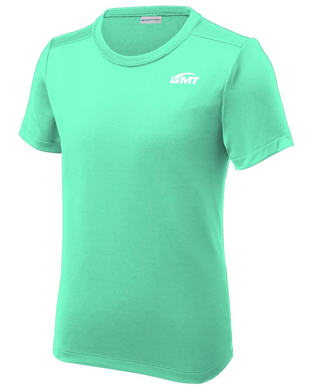 BMT Youth Posi-UV Pro Court-Tennis T-Shirt, color: Bright Seafoam