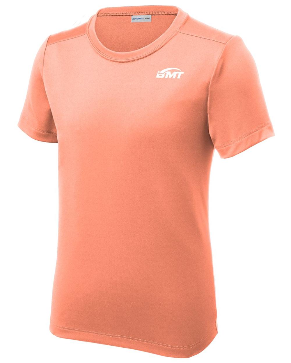 BMT Youth Posi-UV Pro Court-Tennis T-Shirt, color: Soft Coral