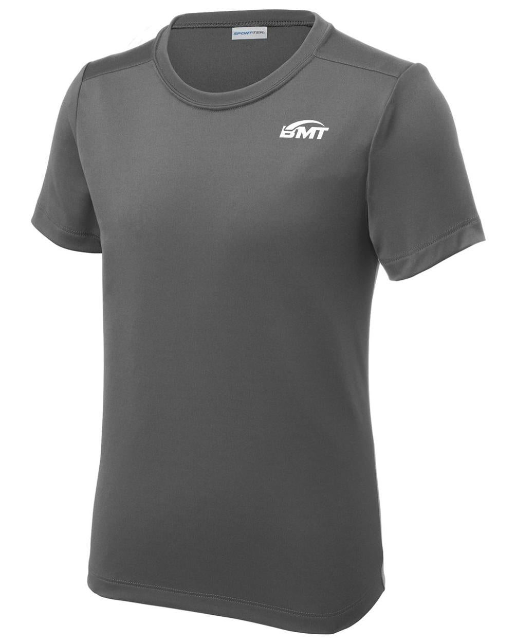 BMT Youth Posi-UV Pro Court-Tennis T-Shirt, color: Dark Smoke Grey