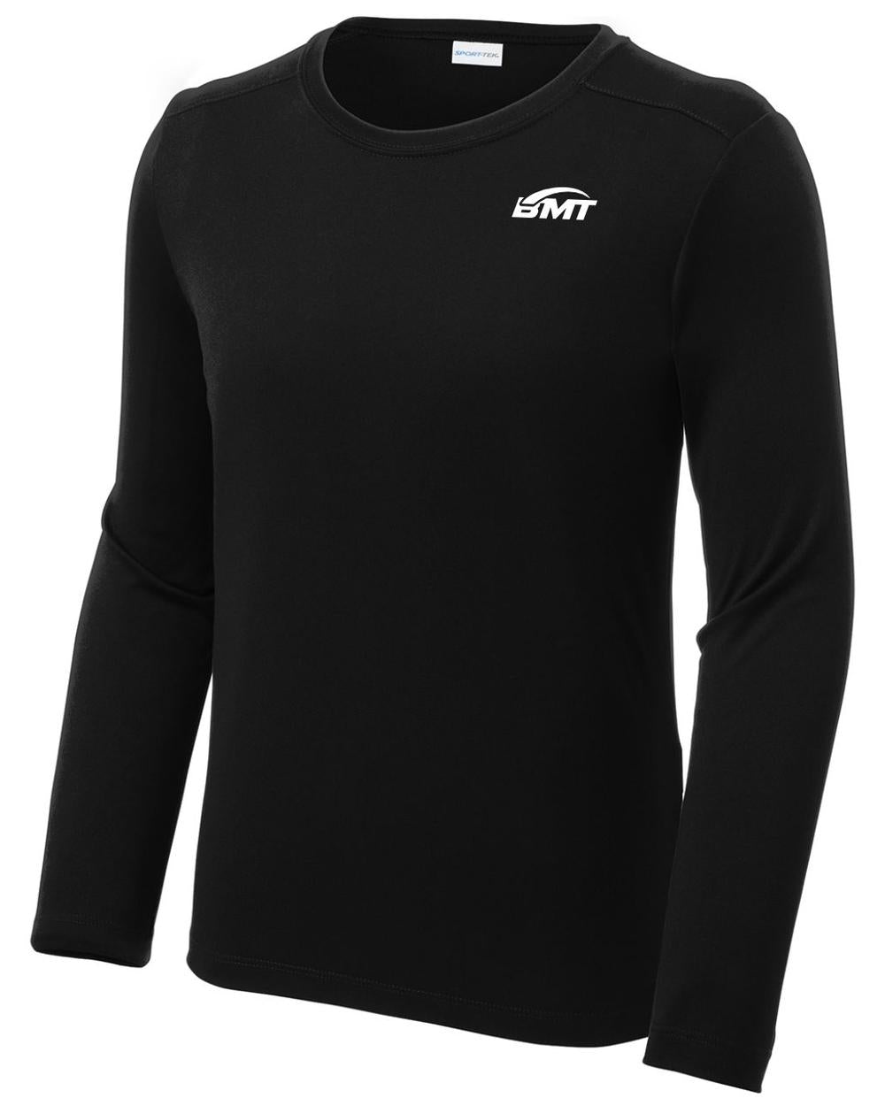 BMT Youth Posi-UV Pro L/S Court-Tennis T-Shirt, color: Black