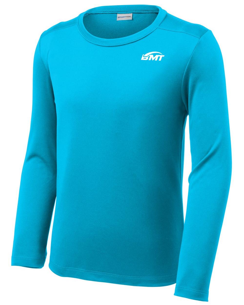 BMT Youth Posi-UV Pro L/S Court-Tennis T-Shirt, color: Sapphire