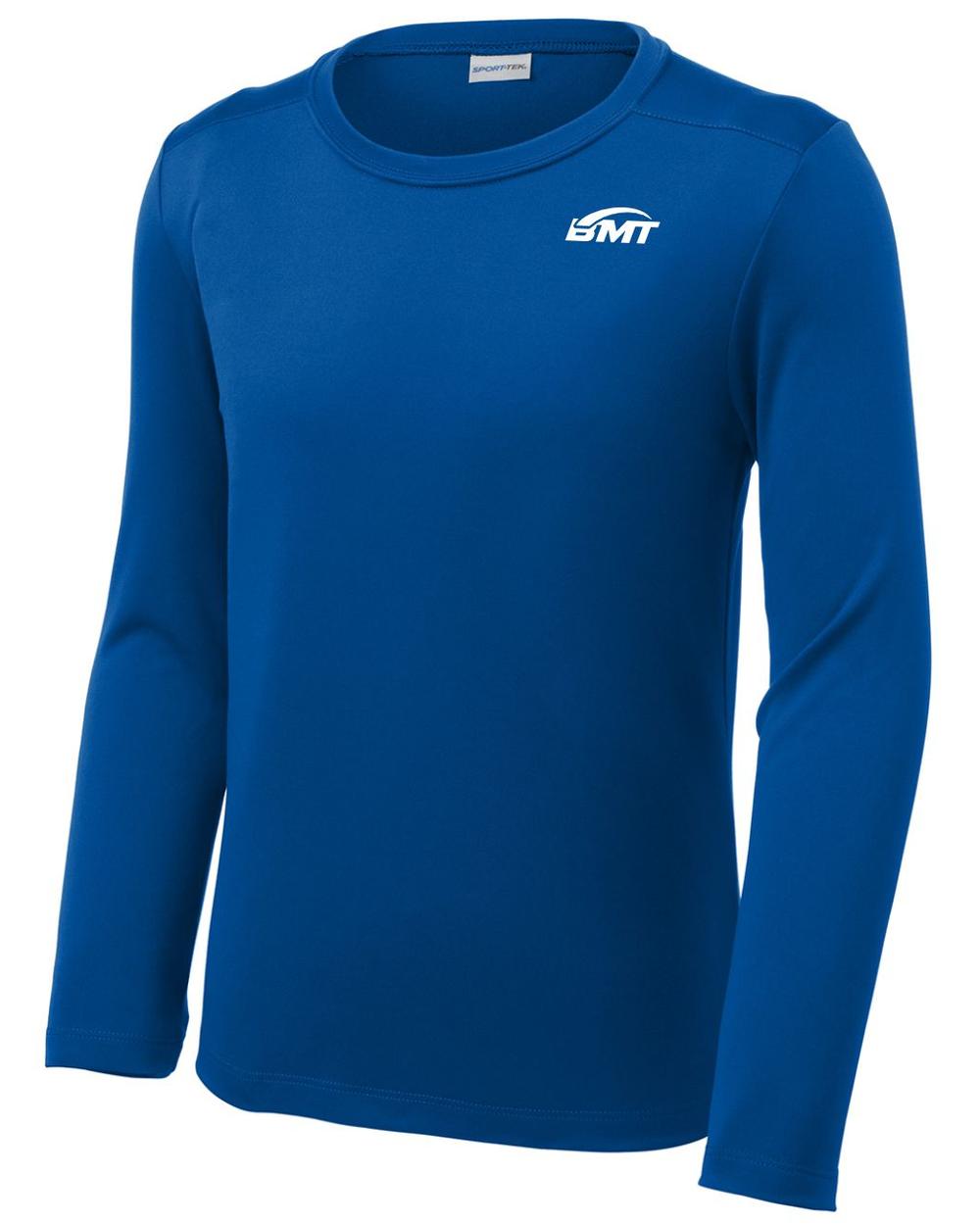 BMT Youth Posi-UV Pro L/S Court-Tennis T-Shirt, color: True Royal