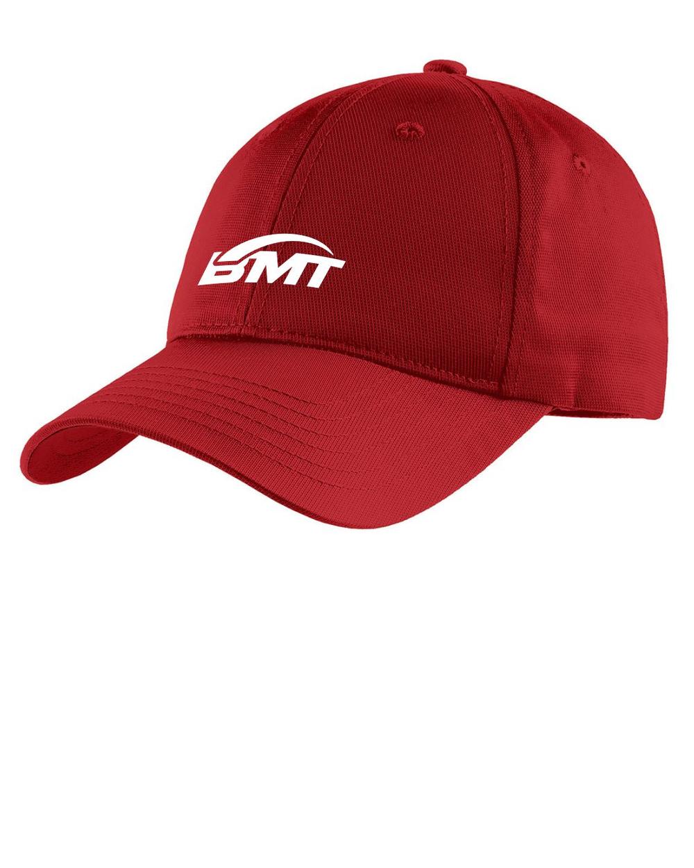 BMT Youth DryZone Unisex Tennis Cap, color: True Red
